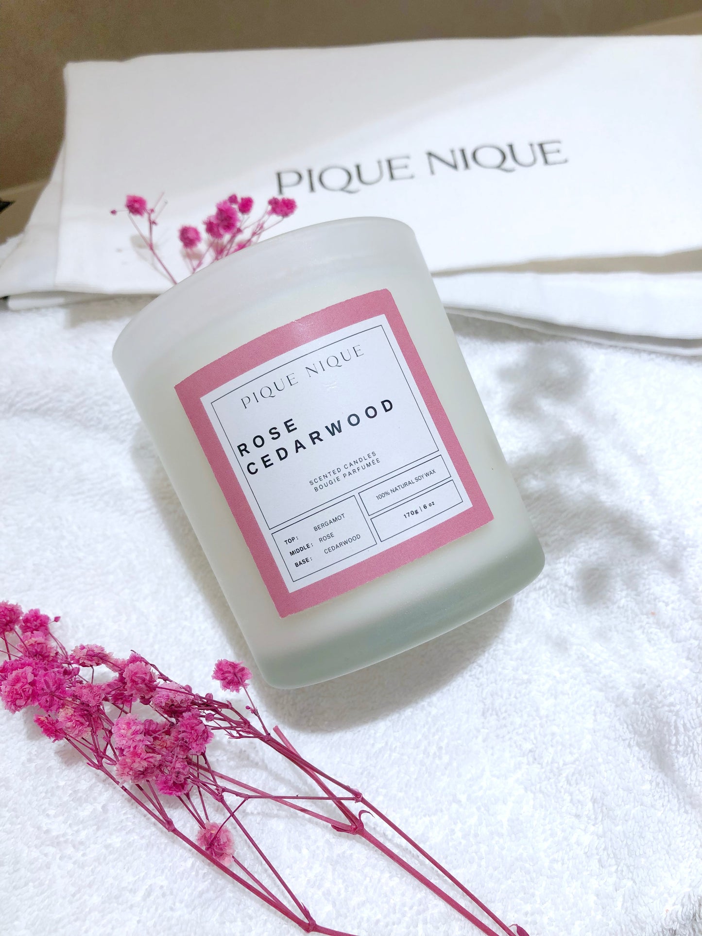 [Pre-Order] PIQUE NIQUE Premium Shimmer Soy Wax Candles - Premium Candle from PIQUE NIQUE - Discover natural formulations for bath and body at www.piqueniquesg.com.