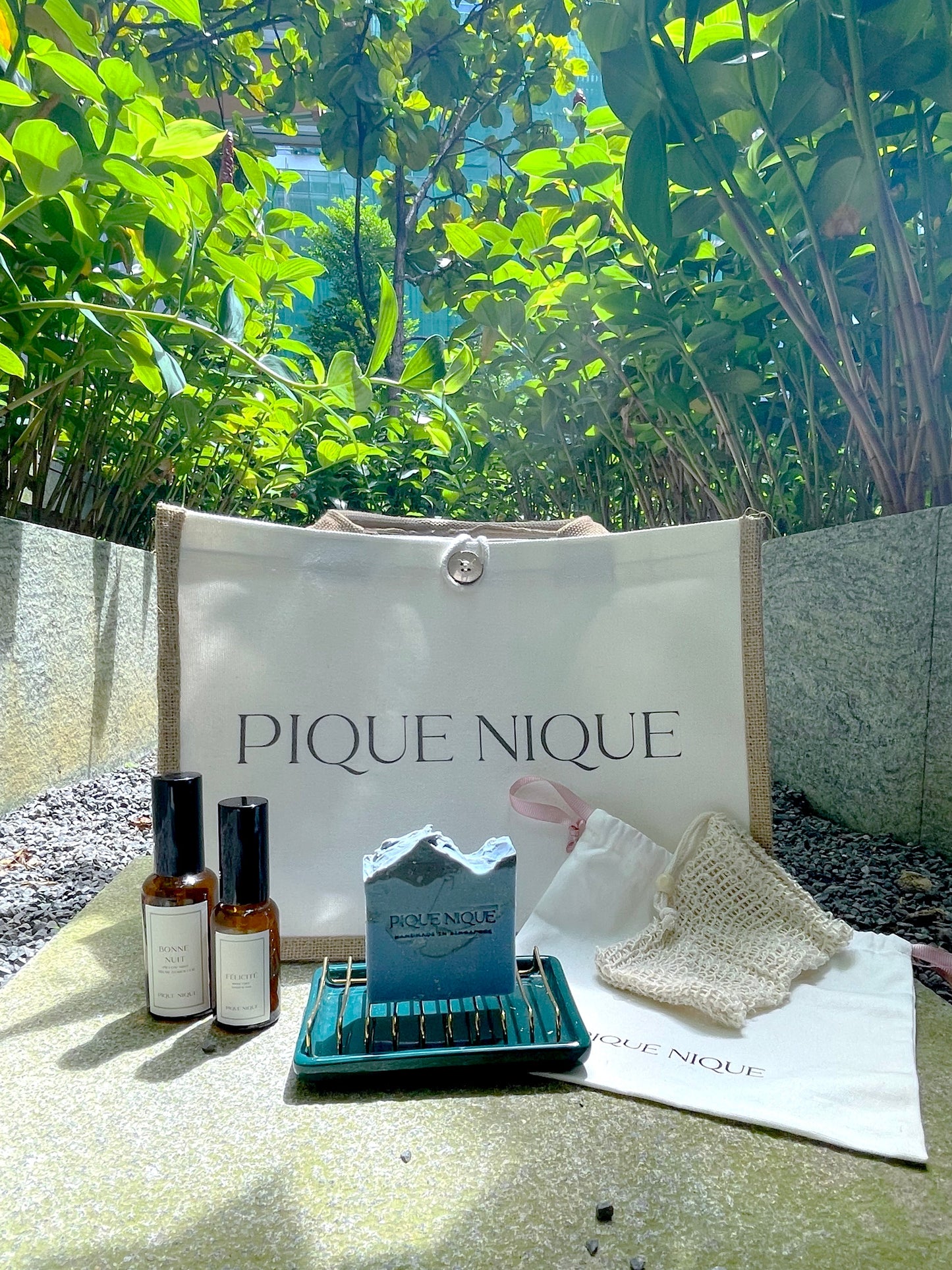 The Complete PIQUE NIQUE Set - Premium Gift Sets from PIQUE NIQUE - Discover natural formulations for bath and body at www.piqueniquesg.com.