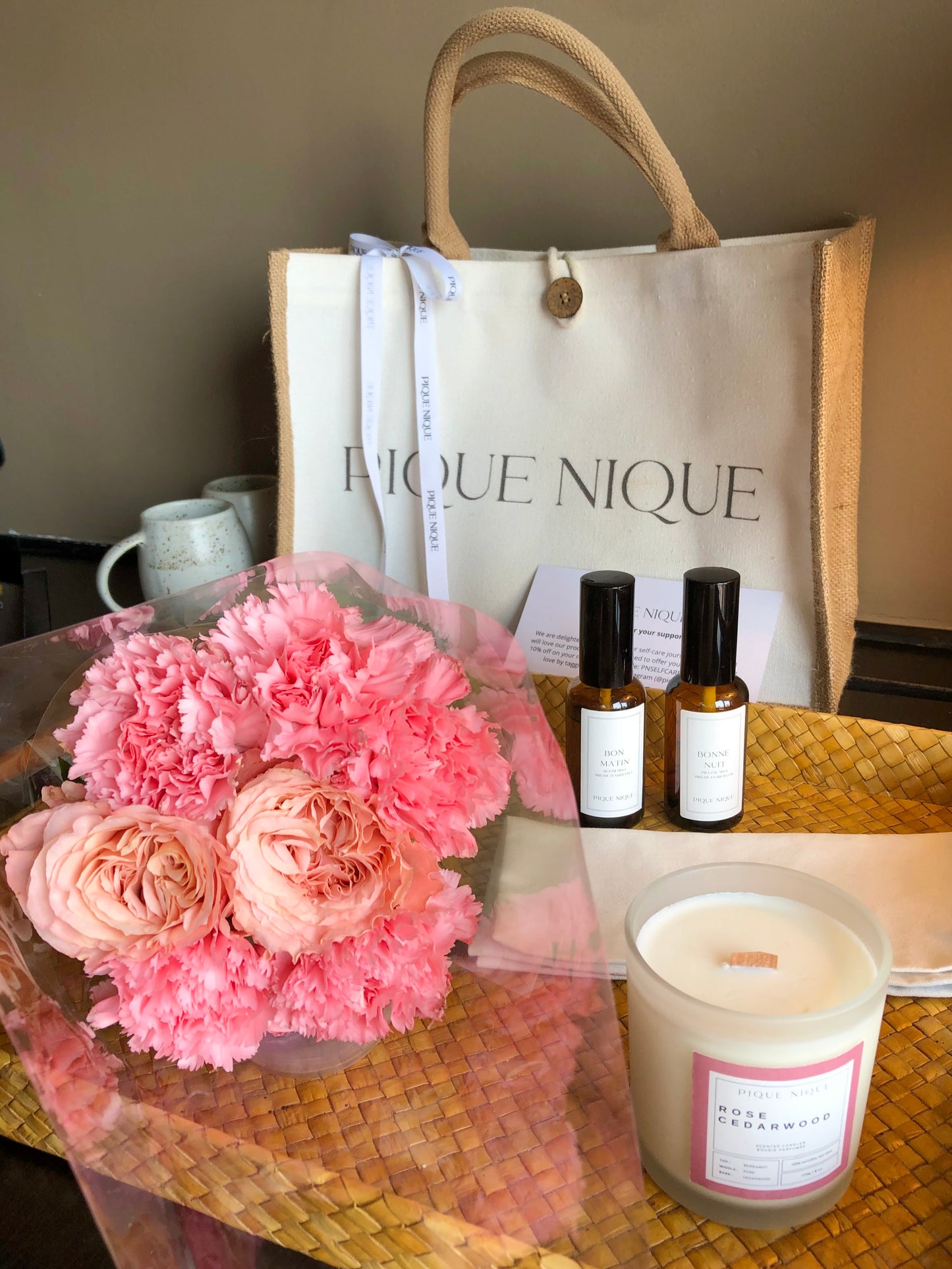 Mother's Day Collection - The Gratitude Set - Premium Gift Sets from PIQUE NIQUE - Discover natural formulations for bath and body at www.piqueniquesg.com.