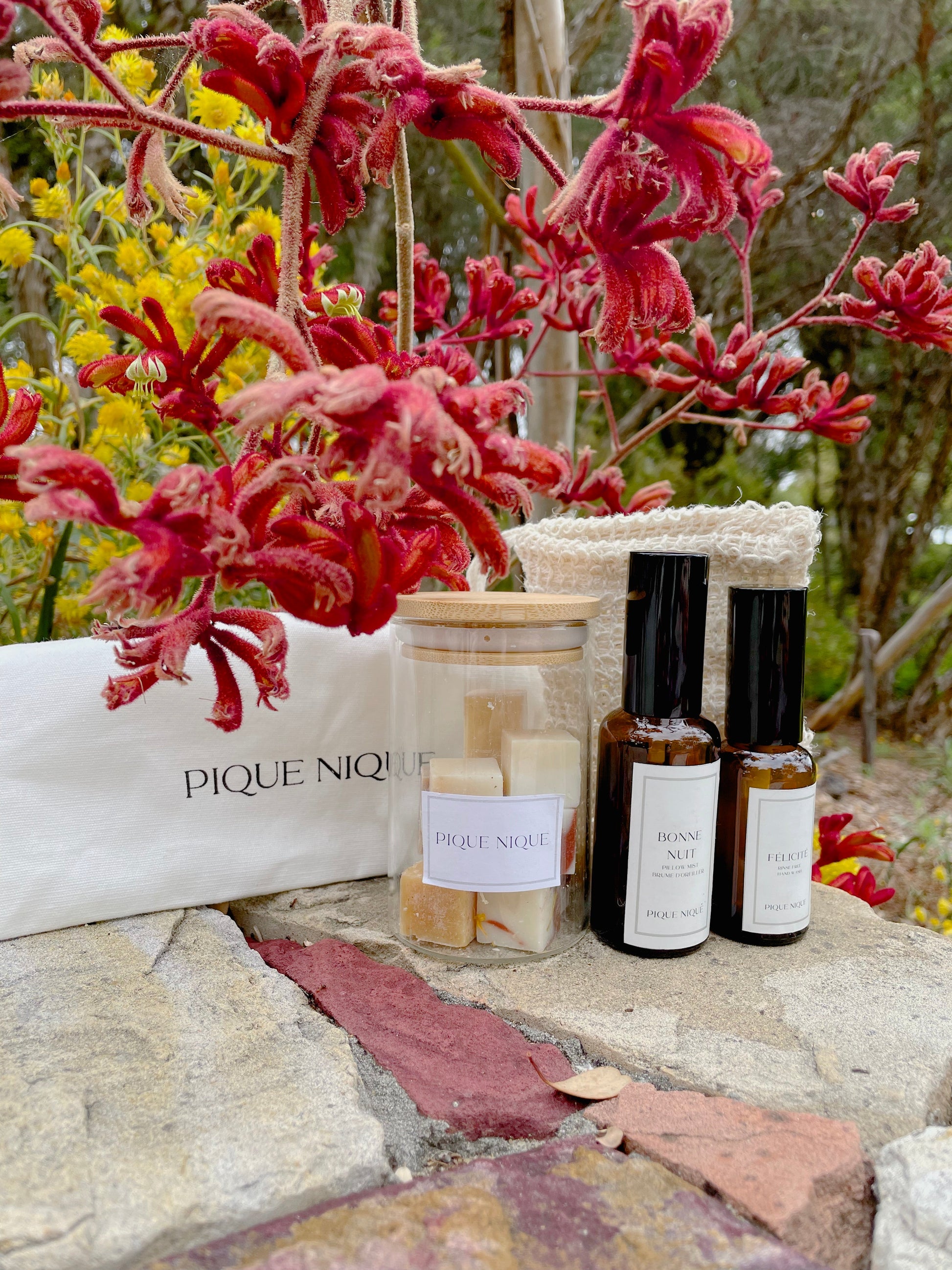 The PIQUE NIQUE Essentials Set - Premium Gift Sets from PIQUE NIQUE - Discover natural formulations for bath and body at www.piqueniquesg.com.